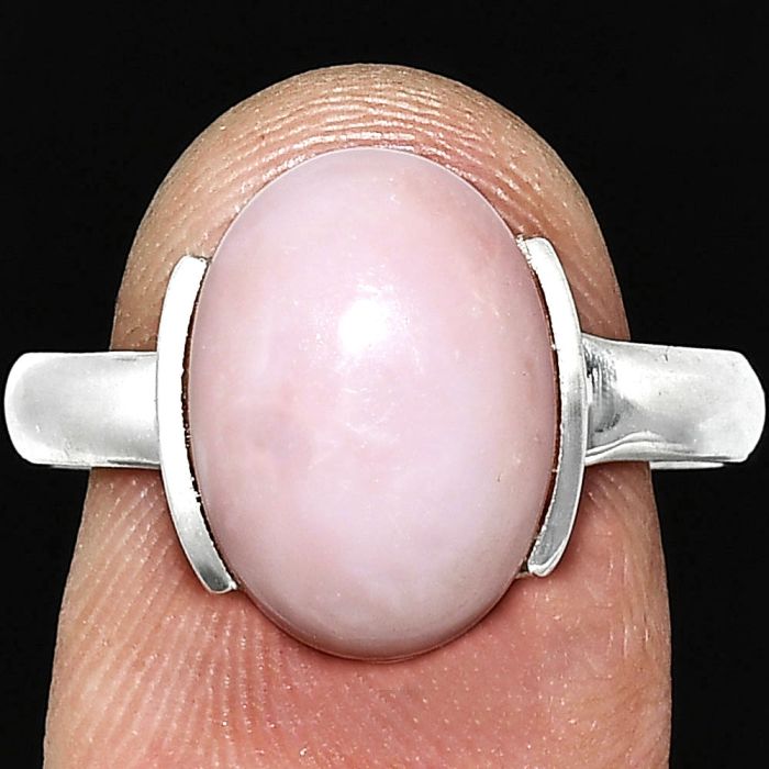 Pink Opal Ring size-9.5 SDR243892 R-1173, 10x14 mm