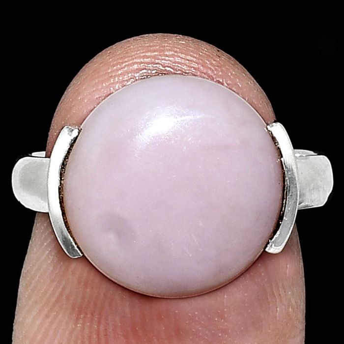 Pink Opal Ring size-7 SDR243893 R-1173, 13x13 mm