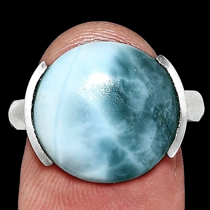 Larimar (Dominican Republic) Ring size-9 SDR243905 R-1173, 15x15 mm