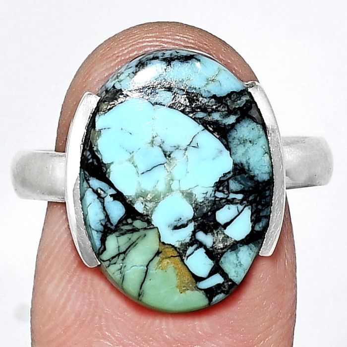 Lucky Charm Tibetan Turquoise Ring size-10 SDR243927 R-1173, 12x17 mm