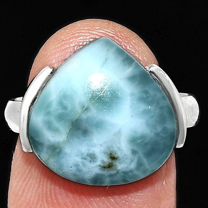 Larimar (Dominican Republic) Ring size-8 SDR243943 R-1173, 15x15 mm