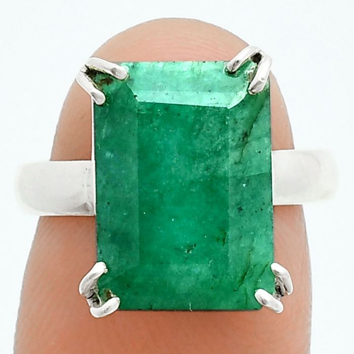 Lab Created Emerald Ring size-7 SDR243958 R-1020, 10x14 mm