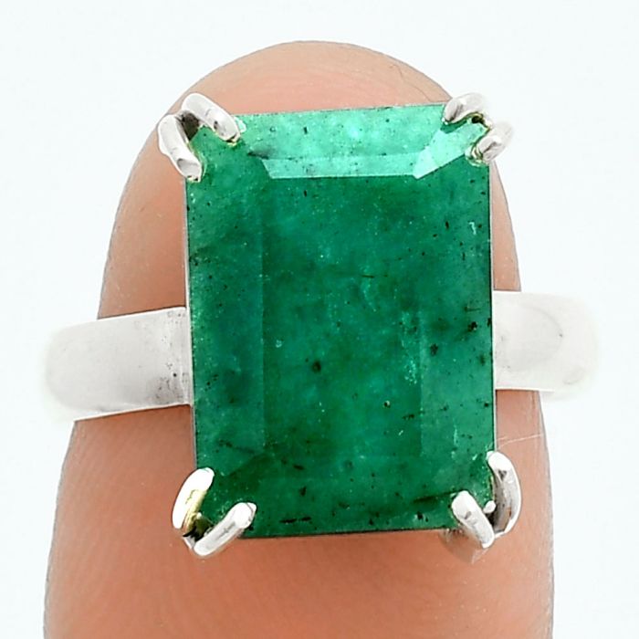 Lab Created Emerald Ring size-7 SDR243959 R-1020, 10x14 mm