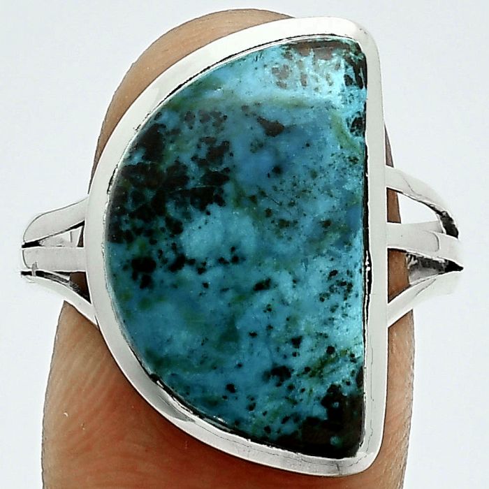 Shattuckite Ring size-9.5 SDR243999 R-1006, 12x19 mm