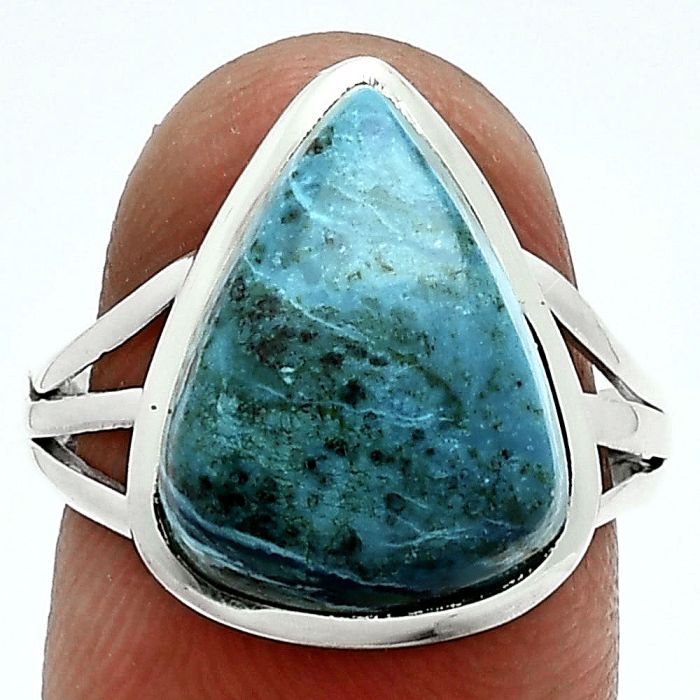 Shattuckite Ring size-7.5 SDR244017 R-1006, 12x16 mm