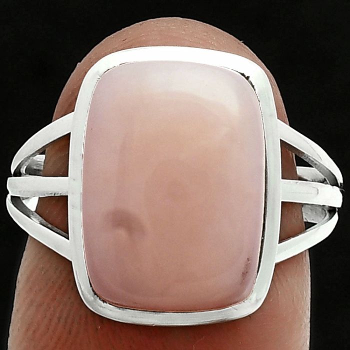 Pink Opal Ring size-8 SDR244029 R-1006, 10x14 mm