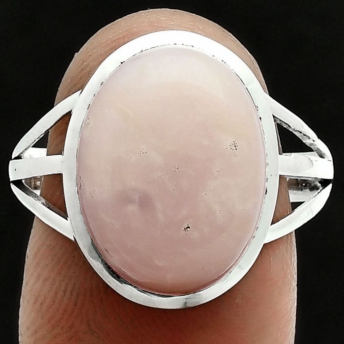 Pink Opal Ring size-9 SDR244030 R-1006, 11x15 mm