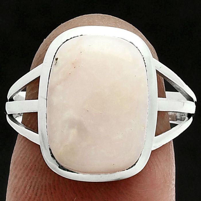 Pink Opal Ring size-8 SDR244031 R-1006, 10x14 mm