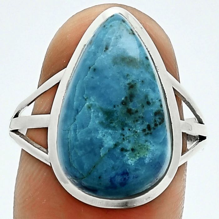 Shattuckite Ring size-9 SDR244052 R-1006, 12x18 mm