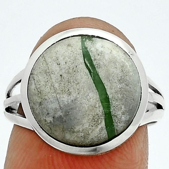 Utah Variscite Ring size-8 SDR244056 R-1006, 13x13 mm