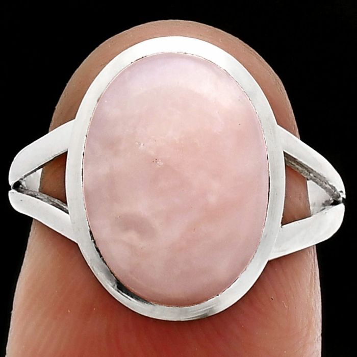 Pink Opal Ring size-7 SDR244185 R-1005, 10x14 mm