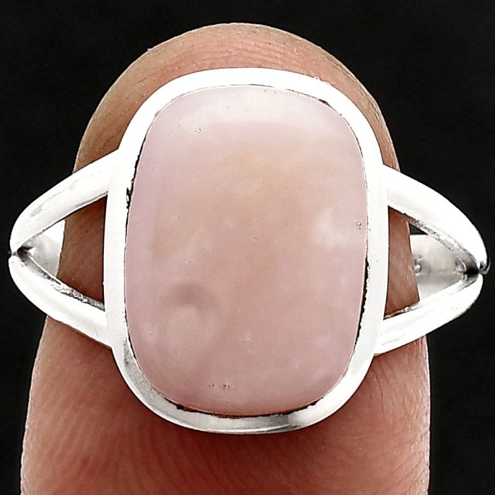 Pink Opal Ring size-9 SDR244188 R-1005, 10x15 mm