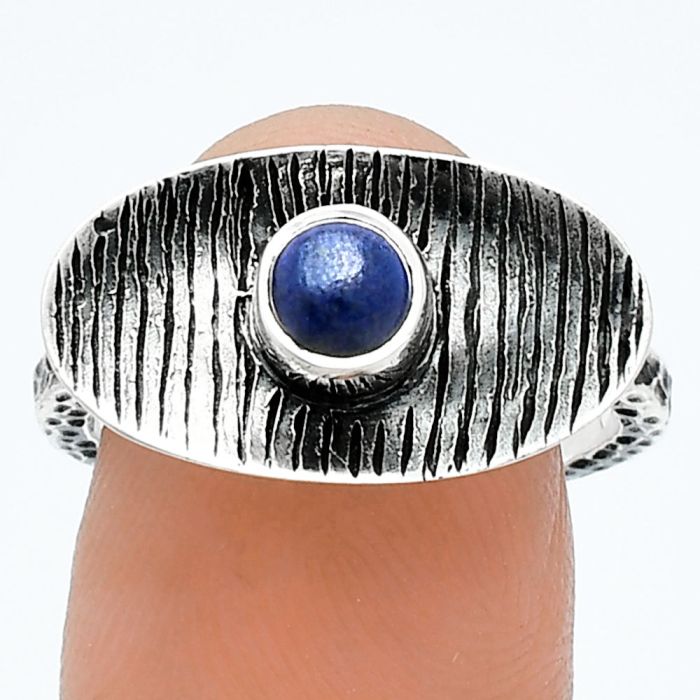 Lapis Lazuli Ring size-8 SDR244248 R-1573, 5x5 mm