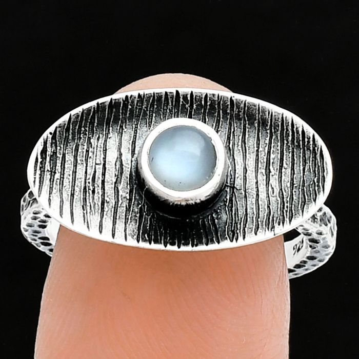 Srilankan Moonstone Ring size-8 SDR244267 R-1573, 5x5 mm