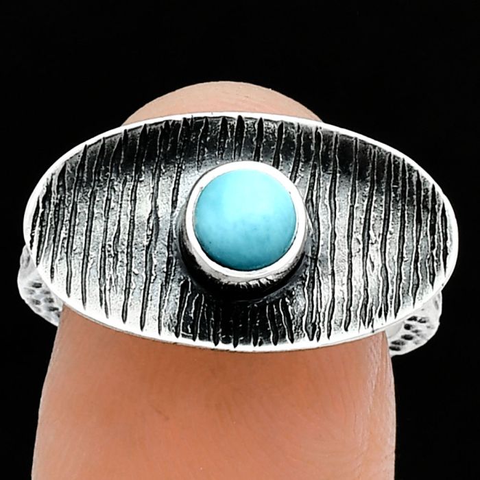 Larimar (Dominican Republic) Ring size-6 SDR244272 R-1573, 5x5 mm