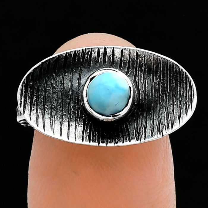 Larimar (Dominican Republic) Ring size-6 SDR244273 R-1573, 5x5 mm