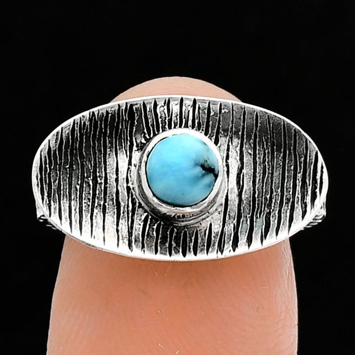 Larimar (Dominican Republic) Ring size-6 SDR244274 R-1573, 5x5 mm