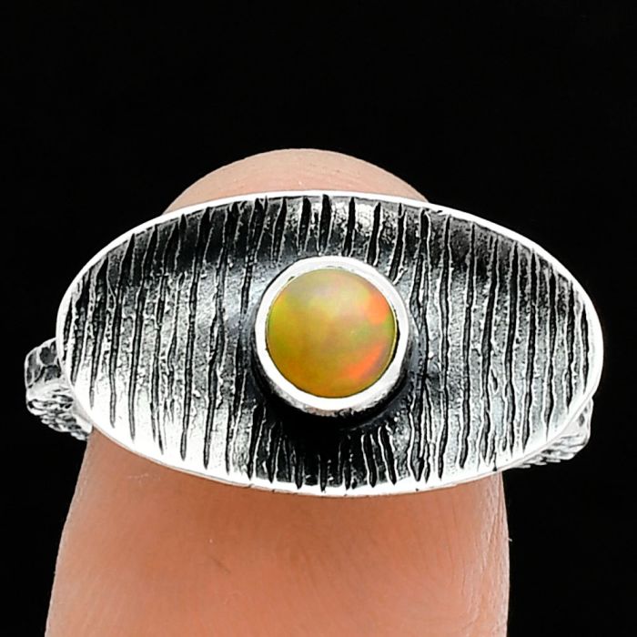 Ethiopian Opal Ring size-8 SDR244275 R-1573, 5x5 mm