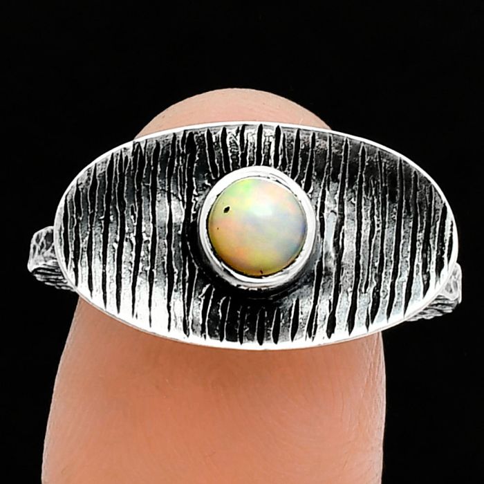 Ethiopian Opal Ring size-8.5 SDR244276 R-1573, 5x5 mm