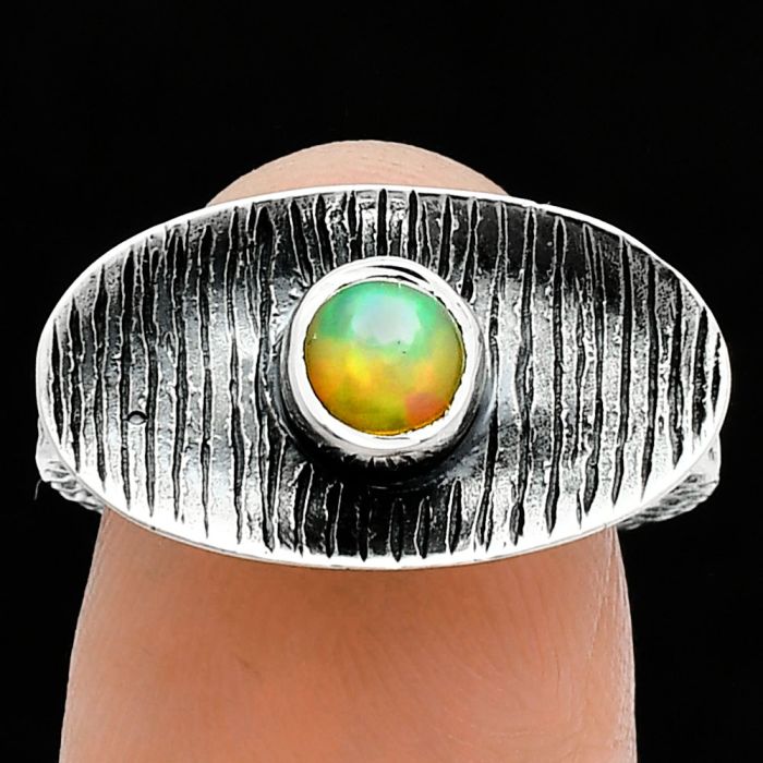 Ethiopian Opal Ring size-6 SDR244281 R-1573, 5x5 mm