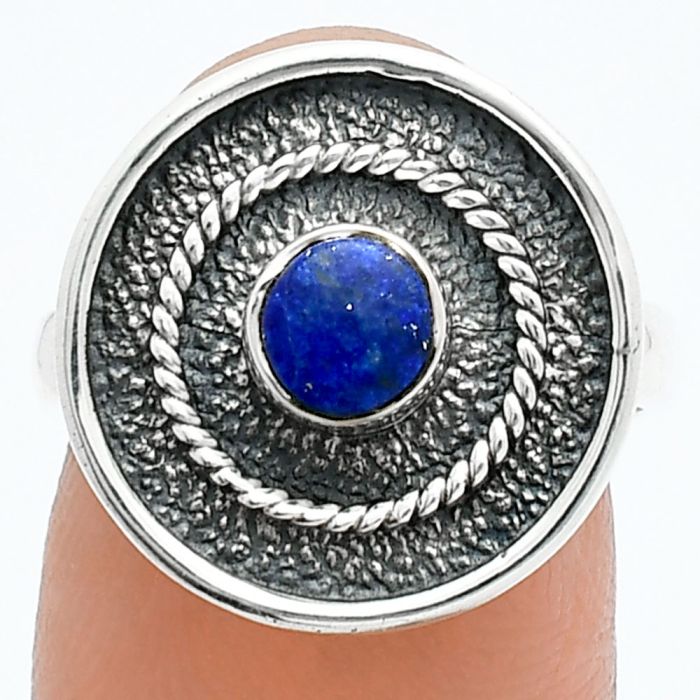 Lapis Lazuli Ring size-7 SDR244311 R-1439, 5x5 mm