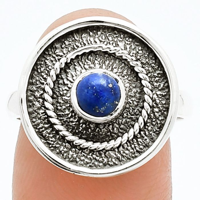 Lapis Lazuli Ring size-8 SDR244331 R-1439, 5x5 mm