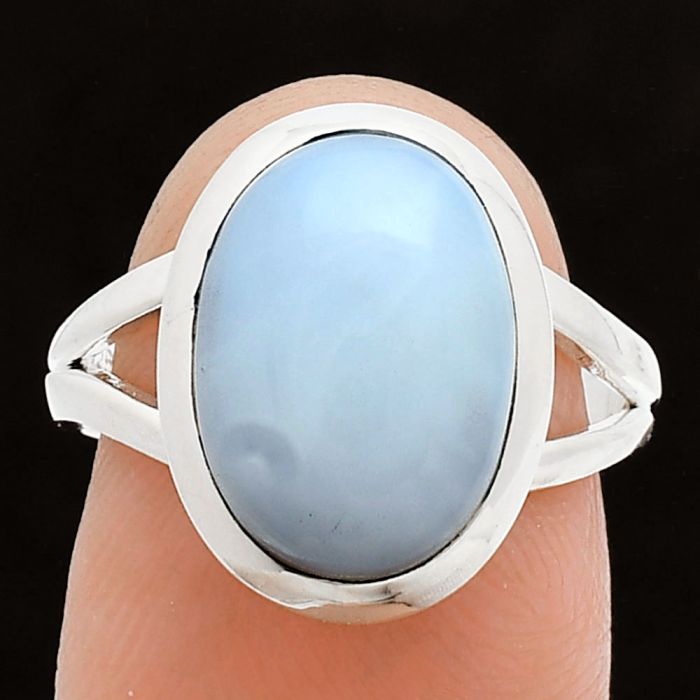 White Opal Ring size-7 SDR244440 R-1005, 10x14 mm