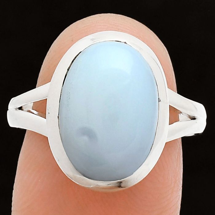 White Opal Ring size-9 SDR244442 R-1005, 10x14 mm