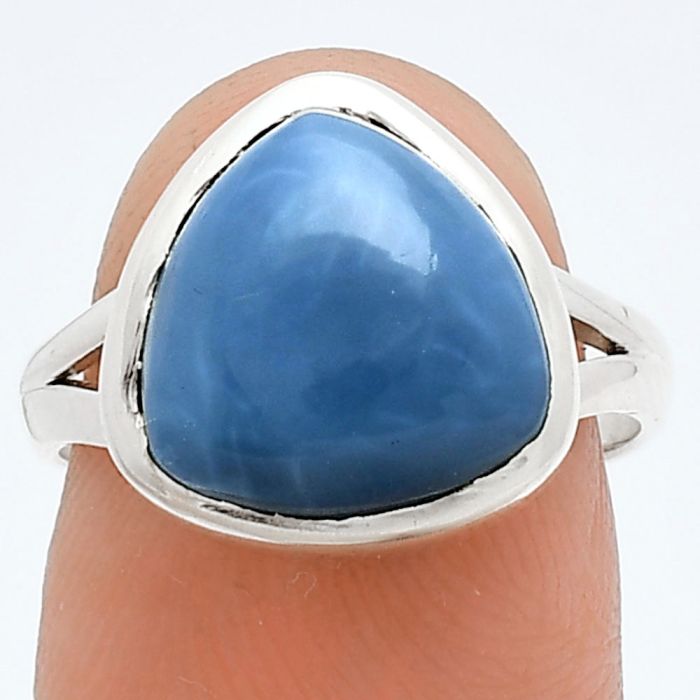 Angelite Ring size-7 SDR244446 R-1005, 12x12 mm