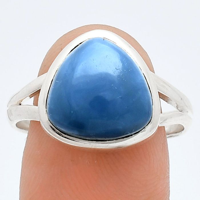 Angelite Ring size-10 SDR244449 R-1005, 12x12 mm