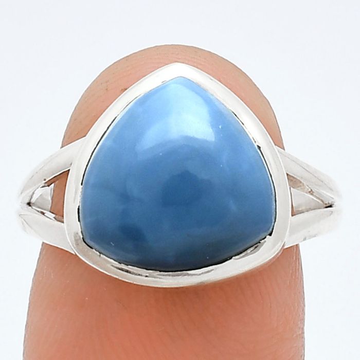 Angelite Ring size-8 SDR244451 R-1005, 12x12 mm