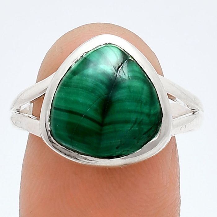 Malachite Eye Ring size-9 SDR244477 R-1005, 12x12 mm