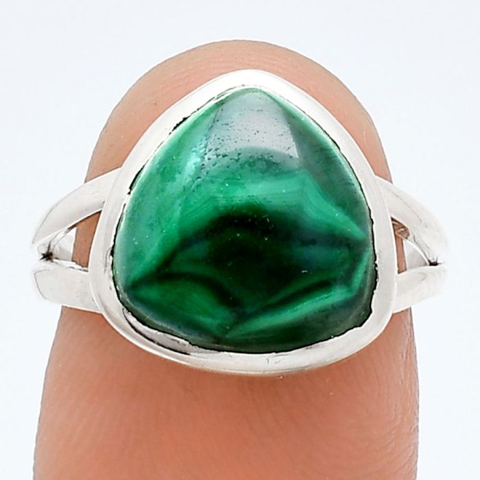 Malachite Eye Ring size-7 SDR244478 R-1005, 12x12 mm