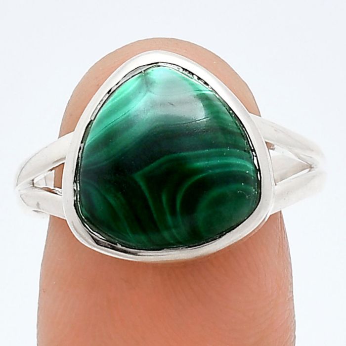 Malachite Eye Ring size-9 SDR244479 R-1005, 12x12 mm