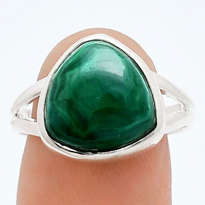 Malachite Eye Ring size-9 SDR244482 R-1005, 12x12 mm