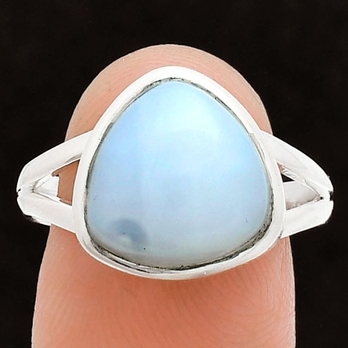 White Opal Ring size-9 SDR244490 R-1005, 12x12 mm