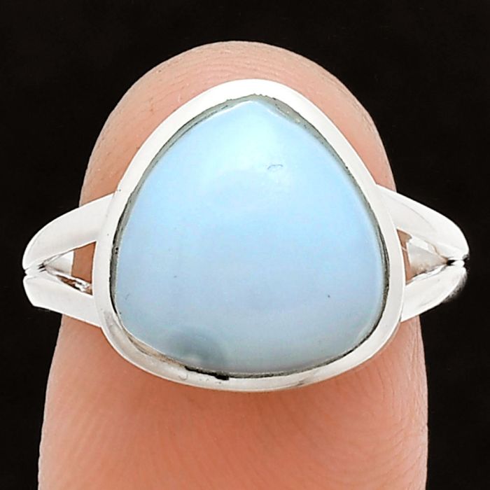 White Opal Ring size-8 SDR244492 R-1005, 12x12 mm