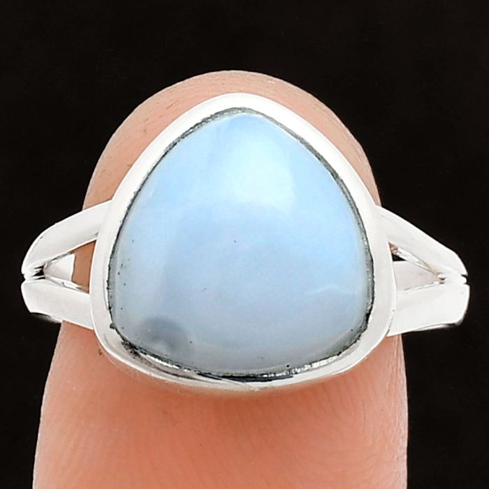 White Opal Ring size-9 SDR244493 R-1005, 12x12 mm