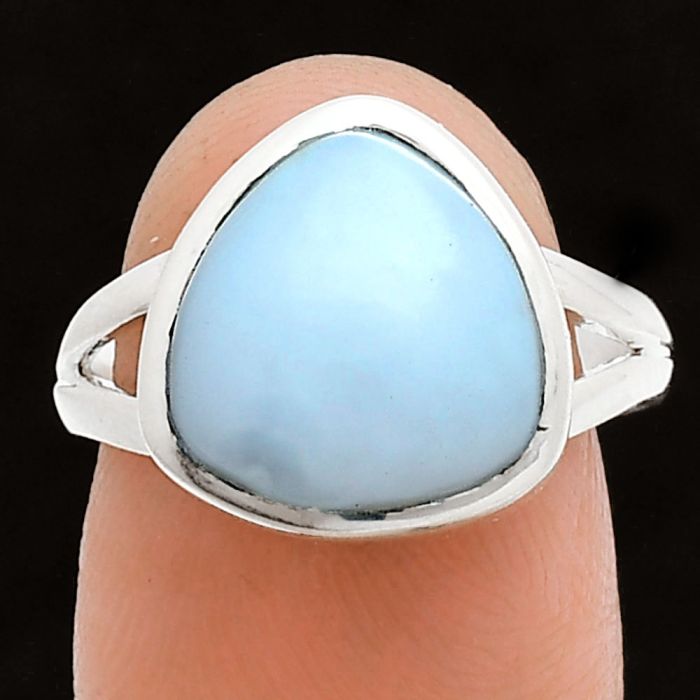 White Opal Ring size-7 SDR244494 R-1005, 12x12 mm