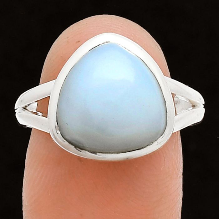 White Opal Ring size-9 SDR244496 R-1005, 12x12 mm