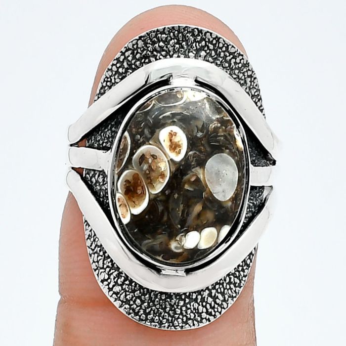 Turtella Jasper Ring size-7 SDR244658 R-1402, 11x15 mm