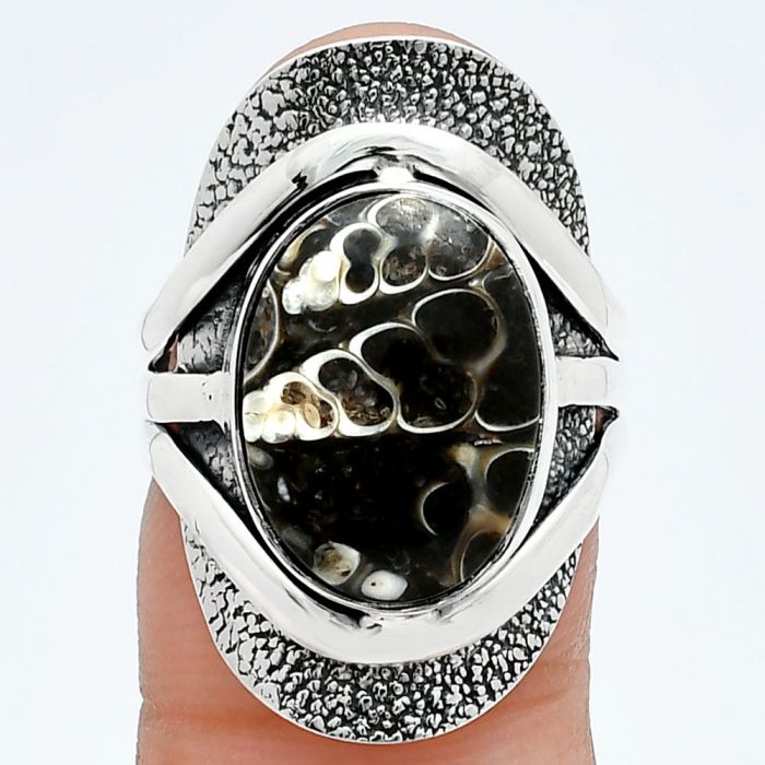 Turtella Jasper Ring size-7 SDR244661 R-1402, 11x15 mm