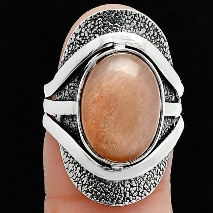 Sunstone Ring size-7 SDR244686 R-1402, 11x15 mm