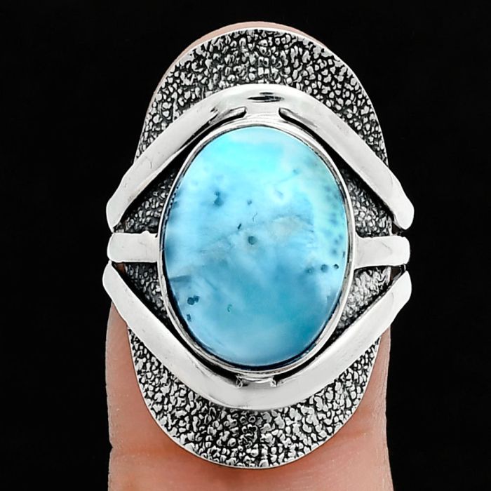 Larimar (Dominican Republic) Ring size-7 SDR244690 R-1402, 11x15 mm