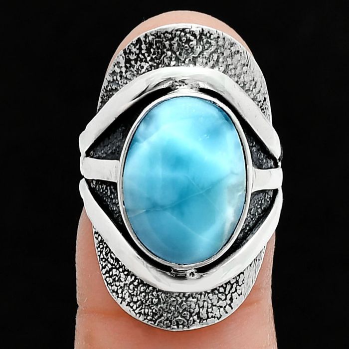 Larimar (Dominican Republic) Ring size-6 SDR244691 R-1402, 10x14 mm