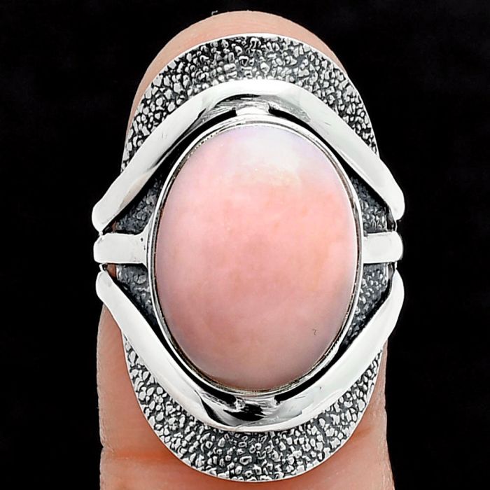 Pink Opal Ring size-7 SDR244738 R-1402, 12x16 mm