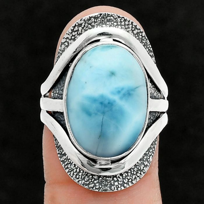 Larimar (Dominican Republic) Ring size-6.5 SDR244742 R-1402, 12x17 mm