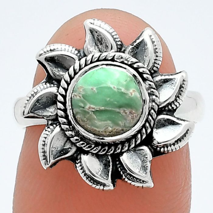 Sun - Utah Variscite Ring size-7 SDR244751 R-1617, 7x7 mm