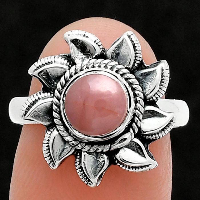 Sun - Guava Quartz Ring size-7.5 SDR244772 R-1617, 7x7 mm