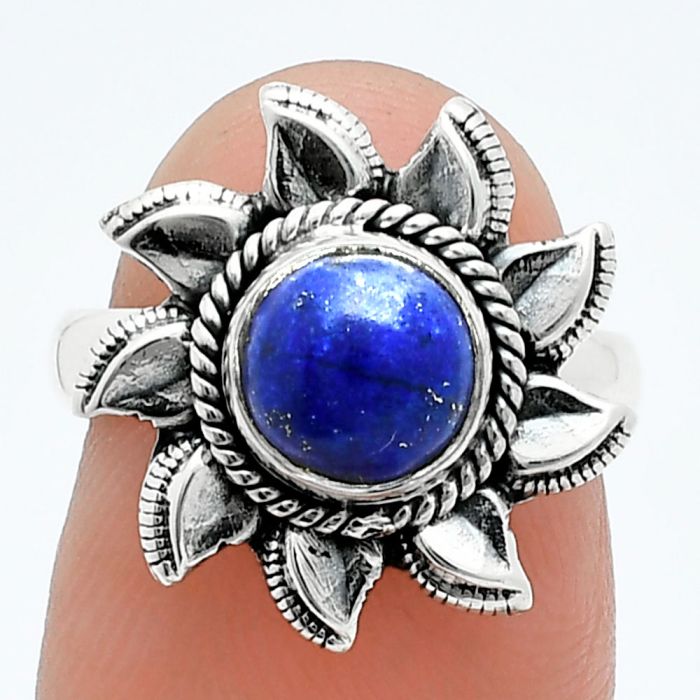 Sun - Lapis Lazuli Ring size-6 SDR244797 R-1617, 7x7 mm